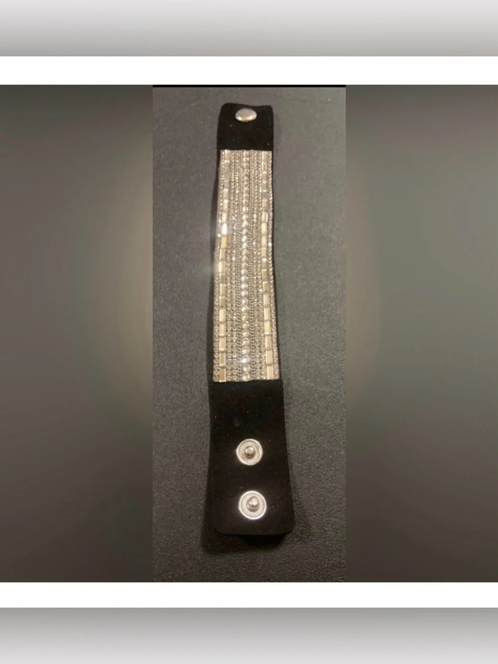 Black Blingy Wrap Bracelet #6896